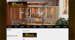 Desktop Screenshot of duron-interiery.cz